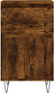 vidaXL - Dressoirs - 2 - st - 40x35x70 - cm - bewerkt - hout - gerookt - eikenkleurig