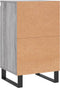 vidaXL - Dressoirs - 2 - st - 40x35x70 - cm - bewerkt - hout - grijs - sonoma