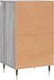 vidaXL - Dressoirs - 2 - st - 40x35x70 - cm - bewerkt - hout - grijs - sonoma