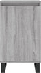 vidaXL - Dressoirs - 2 - st - 40x35x70 - cm - bewerkt - hout - grijs - sonoma