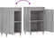 vidaXL - Dressoirs - 2 - st - 40x35x70 - cm - bewerkt - hout - grijs - sonoma