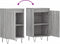 vidaXL - Dressoirs - 2 - st - 40x35x70 - cm - bewerkt - hout - grijs - sonoma