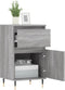 vidaXL - Dressoirs - 2 - st - 40x35x70 - cm - bewerkt - hout - grijs - sonoma
