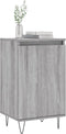 vidaXL - Dressoirs - 2 - st - 40x35x70 - cm - bewerkt - hout - grijs - sonoma
