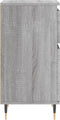 vidaXL - Dressoirs - 2 - st - 40x35x70 - cm - bewerkt - hout - grijs - sonoma