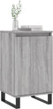 vidaXL - Dressoirs - 2 - st - 40x35x70 - cm - bewerkt - hout - grijs - sonoma