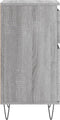 vidaXL - Dressoirs - 2 - st - 40x35x70 - cm - bewerkt - hout - grijs - sonoma