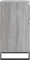 vidaXL - Dressoirs - 2 - st - 40x35x70 - cm - bewerkt - hout - grijs - sonoma