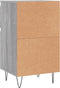 vidaXL - Dressoirs - 2 - st - 40x35x70 - cm - bewerkt - hout - grijs - sonoma