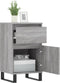 vidaXL - Dressoirs - 2 - st - 40x35x70 - cm - bewerkt - hout - grijs - sonoma