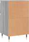 vidaXL - Dressoirs - 2 - st - 40x35x70 - cm - bewerkt - hout - grijs - sonoma