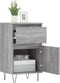 vidaXL - Dressoirs - 2 - st - 40x35x70 - cm - bewerkt - hout - grijs - sonoma