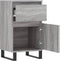 vidaXL - Dressoirs - 2 - st - 40x35x70 - cm - bewerkt - hout - grijs - sonoma