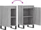 vidaXL - Dressoirs - 2 - st - 40x35x70 - cm - bewerkt - hout - grijs - sonoma