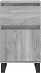 vidaXL - Dressoirs - 2 - st - 40x35x70 - cm - bewerkt - hout - grijs - sonoma