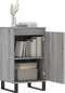 vidaXL - Dressoirs - 2 - st - 40x35x70 - cm - bewerkt - hout - grijs - sonoma