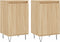 vidaXL - Dressoirs - 2 - st - 40x35x70 - cm - bewerkt - hout - sonoma - eikenkleurig