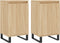 vidaXL - Dressoirs - 2 - st - 40x35x70 - cm - bewerkt - hout - sonoma - eikenkleurig