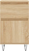vidaXL - Dressoirs - 2 - st - 40x35x70 - cm - bewerkt - hout - sonoma - eikenkleurig