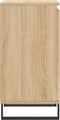 vidaXL - Dressoirs - 2 - st - 40x35x70 - cm - bewerkt - hout - sonoma - eikenkleurig