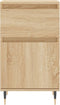vidaXL - Dressoirs - 2 - st - 40x35x70 - cm - bewerkt - hout - sonoma - eikenkleurig