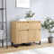 vidaXL - Dressoirs - 2 - st - 40x35x70 - cm - bewerkt - hout - sonoma - eikenkleurig