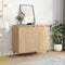 vidaXL - Dressoirs - 2 - st - 40x35x70 - cm - bewerkt - hout - sonoma - eikenkleurig