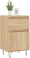 vidaXL - Dressoirs - 2 - st - 40x35x70 - cm - bewerkt - hout - sonoma - eikenkleurig