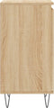 vidaXL - Dressoirs - 2 - st - 40x35x70 - cm - bewerkt - hout - sonoma - eikenkleurig