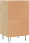 vidaXL - Dressoirs - 2 - st - 40x35x70 - cm - bewerkt - hout - sonoma - eikenkleurig