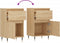 vidaXL - Dressoirs - 2 - st - 40x35x70 - cm - bewerkt - hout - sonoma - eikenkleurig