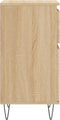 vidaXL - Dressoirs - 2 - st - 40x35x70 - cm - bewerkt - hout - sonoma - eikenkleurig