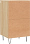 vidaXL - Dressoirs - 2 - st - 40x35x70 - cm - bewerkt - hout - sonoma - eikenkleurig