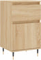 vidaXL - Dressoirs - 2 - st - 40x35x70 - cm - bewerkt - hout - sonoma - eikenkleurig