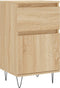 vidaXL - Dressoirs - 2 - st - 40x35x70 - cm - bewerkt - hout - sonoma - eikenkleurig
