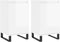 vidaXL - Dressoirs - 2 - st - 40x35x70 - cm - bewerkt - hout - hoogglans - wit