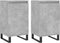 vidaXL - Dressoirs - 2 - st - 40x35x70 - cm - bewerkt - hout - betongrijs