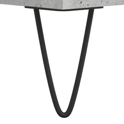 vidaXL - Dressoirs - 2 - st - 40x35x70 - cm - bewerkt - hout - betongrijs