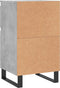 vidaXL - Dressoirs - 2 - st - 40x35x70 - cm - bewerkt - hout - betongrijs