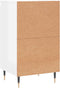 vidaXL - Dressoirs - 2 - st - 40x35x70 - cm - bewerkt - hout - hoogglans - wit