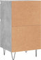 vidaXL - Dressoirs - 2 - st - 40x35x70 - cm - bewerkt - hout - betongrijs