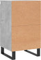 vidaXL - Dressoirs - 2 - st - 40x35x70 - cm - bewerkt - hout - betongrijs