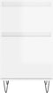 vidaXL - Dressoirs - 2 - st - 40x35x70 - cm - bewerkt - hout - hoogglans - wit
