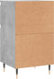 vidaXL - Dressoirs - 2 - st - 40x35x70 - cm - bewerkt - hout - betongrijs