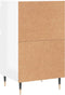 vidaXL - Dressoirs - 2 - st - 40x35x70 - cm - bewerkt - hout - hoogglans - wit