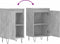 vidaXL - Dressoirs - 2 - st - 40x35x70 - cm - bewerkt - hout - betongrijs