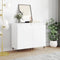 vidaXL - Dressoirs - 2 - st - 40x35x70 - cm - bewerkt - hout - hoogglans - wit