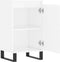 vidaXL - Dressoirs - 2 - st - 40x35x70 - cm - bewerkt - hout - hoogglans - wit