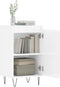 vidaXL - Dressoirs - 2 - st - 40x35x70 - cm - bewerkt - hout - hoogglans - wit
