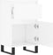 vidaXL - Dressoirs - 2 - st - 40x35x70 - cm - bewerkt - hout - hoogglans - wit